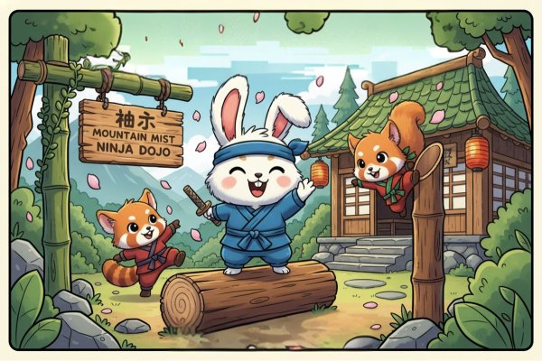 Cute Baby Ninjas Magical Mountain Dojo Adventure cover