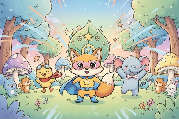 Cute Kawaii Superheroes cover